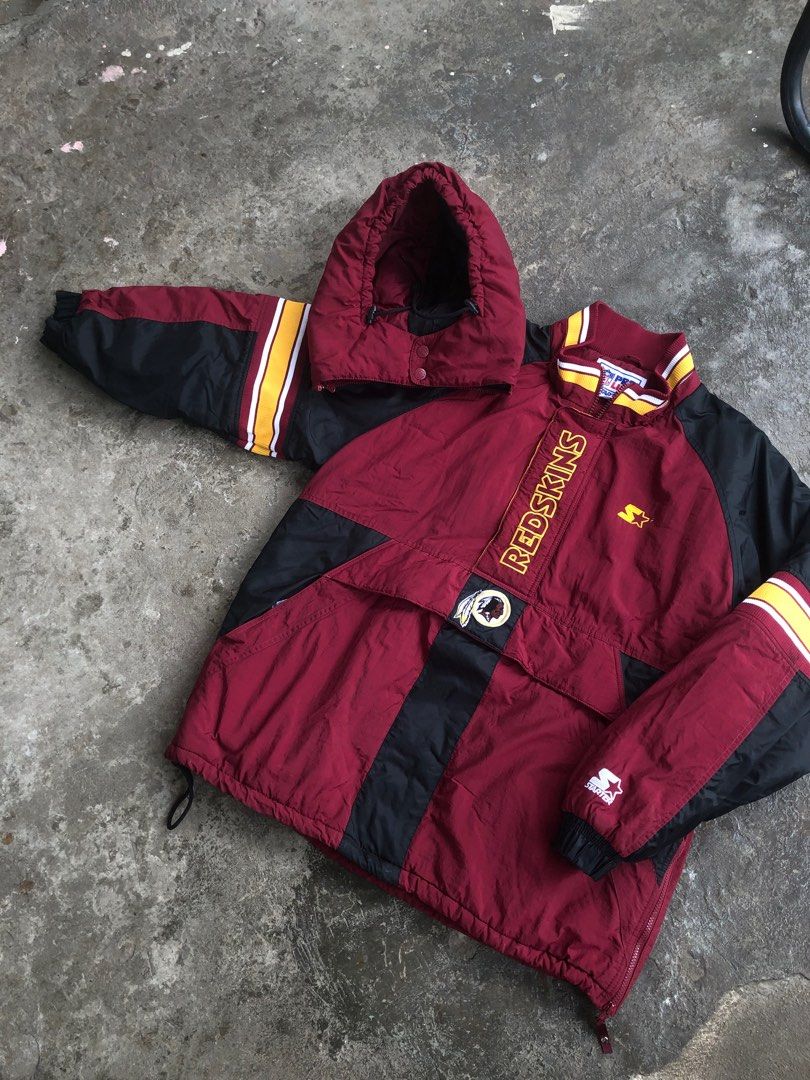 VINTAGE NFL WASHINGTON REDSKINS SATIN STARTER PROLINE JACKET 90S LARGE –  Vintage rare usa