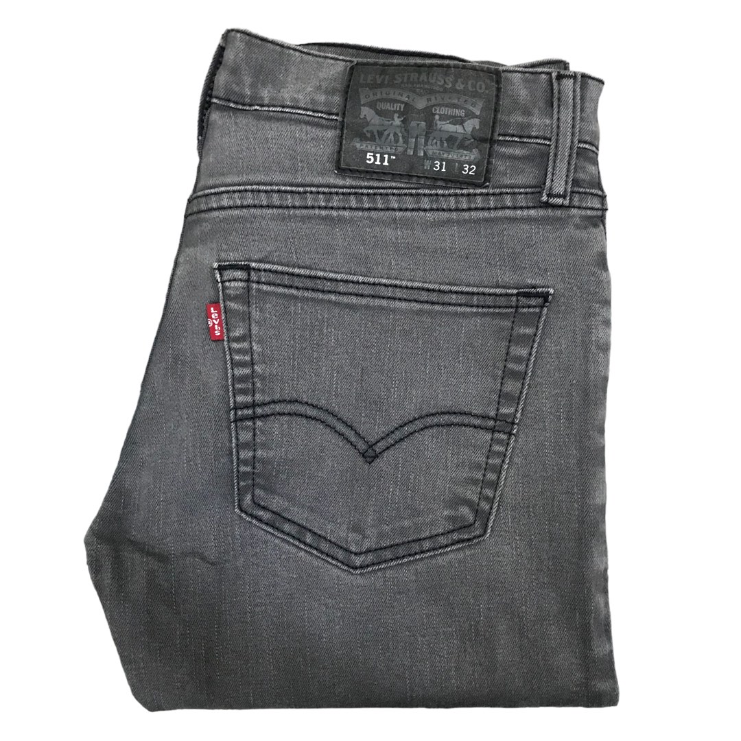 Grey levi 511 jeans hotsell