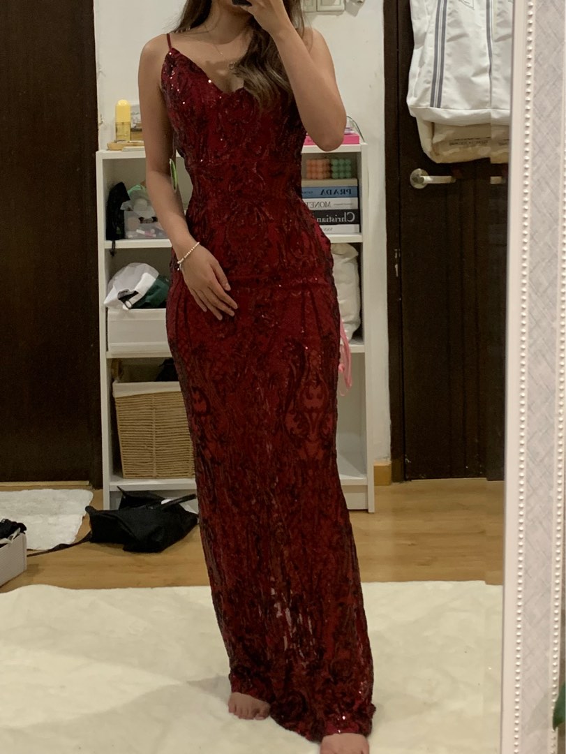 Windsor red sale sequin dress