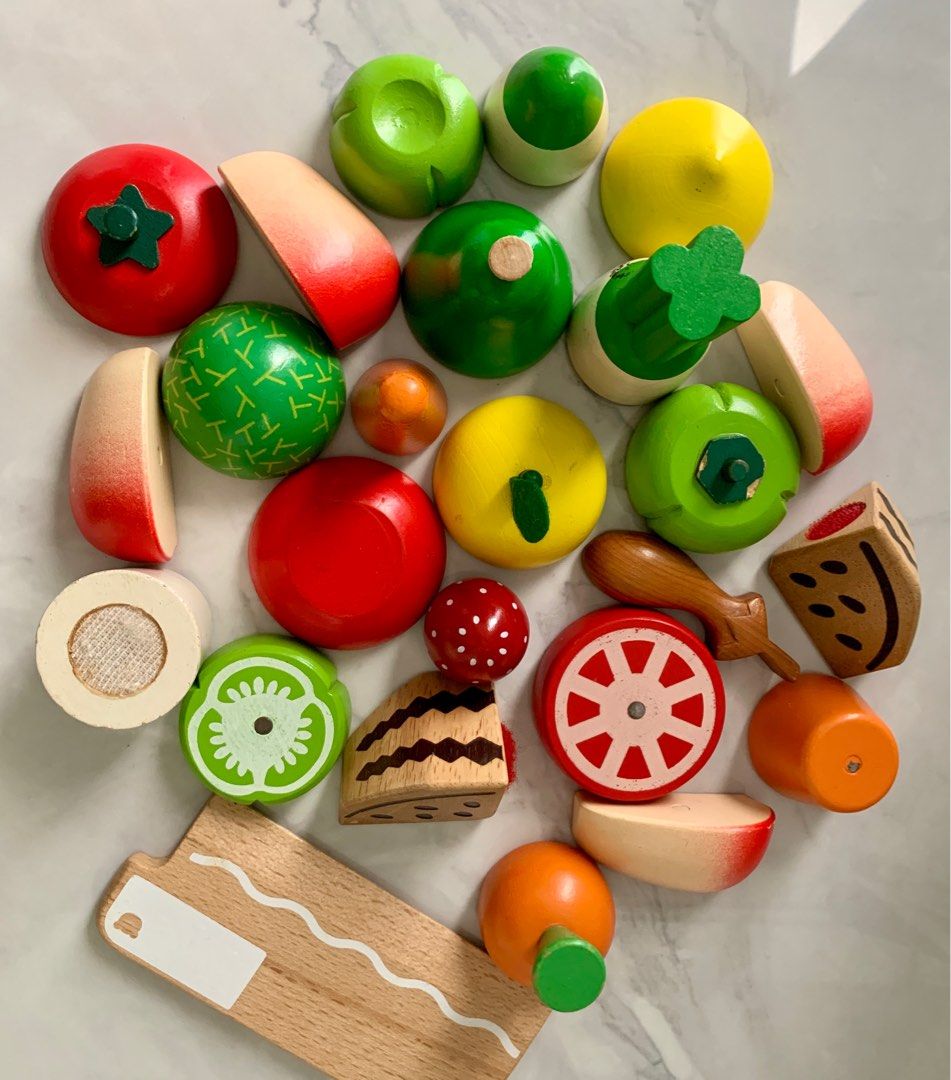 Wooden fruit shop vegetable toys