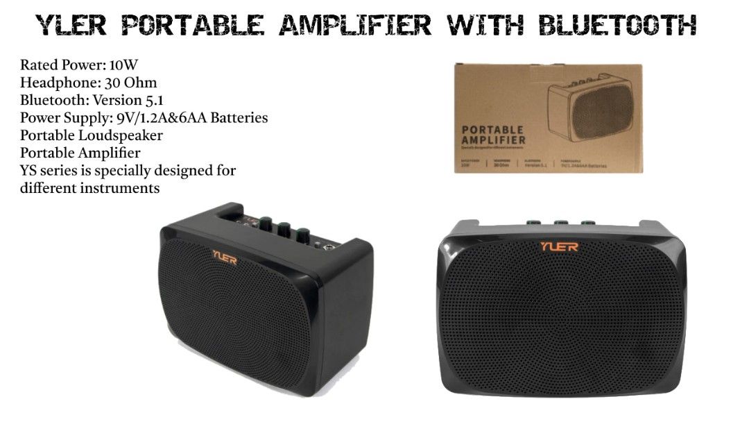 YLER portable amplifier with bluetooth (Category: Soundbars, Speakers & Amplifiers) located in Quezon City. Submitted by mike10sitaldas (Listing ID 1243688117, Image 1). Description: YLER portable amplifier with bluetooth all brand new!! We can do door to door cash-on-delivery (COD) within Metro Manila Area or provincial area within selected places in Luzon. Shipping: Nationwide Shipping fee will be shouldered by the customers...