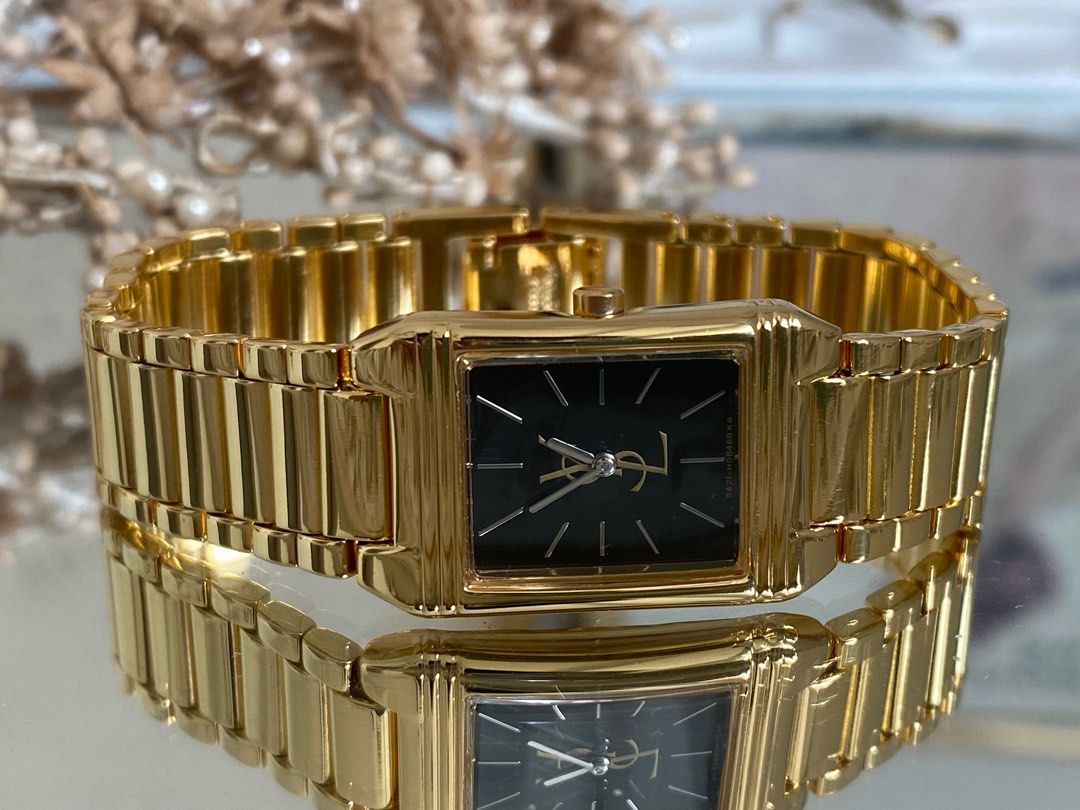 Gold plated wrist best sale watch