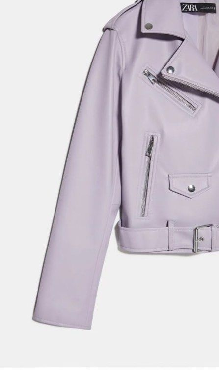 Mauve moto deals jacket