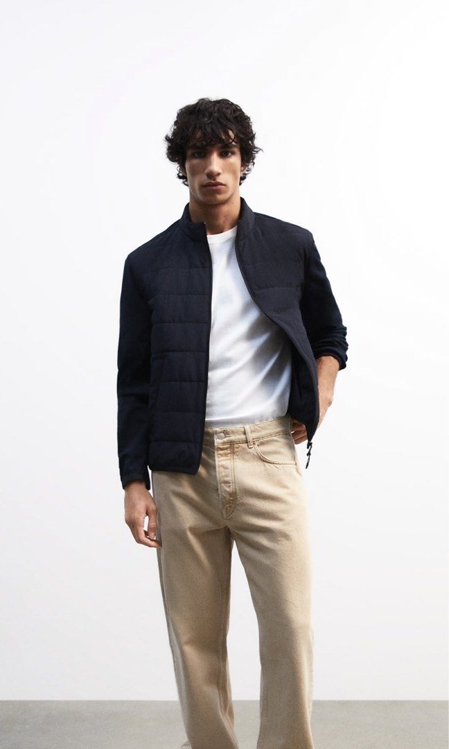 Quilted bomber jacket zara hot sale