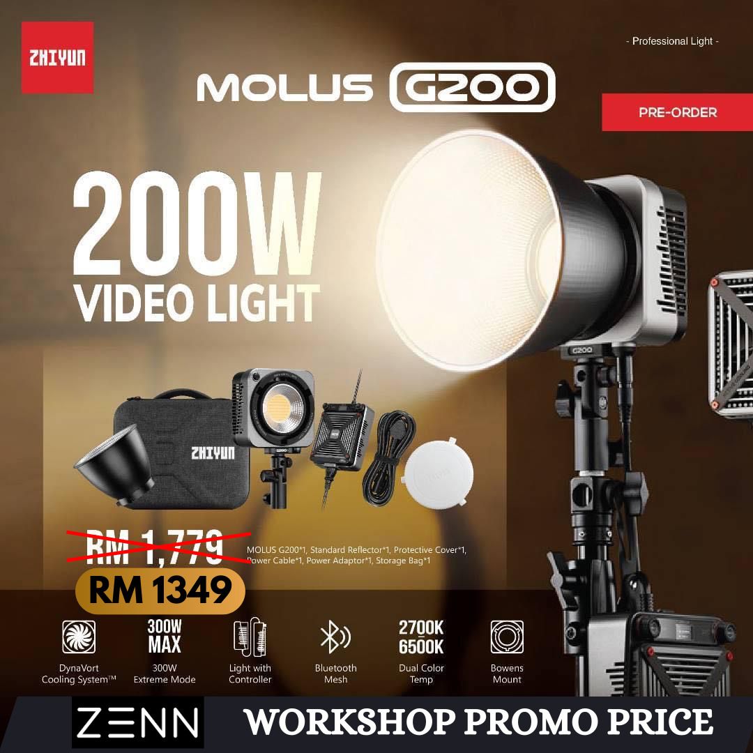 Zhiyun MOLUS G200 Bi-Color LED Monolight, Photography, Photography