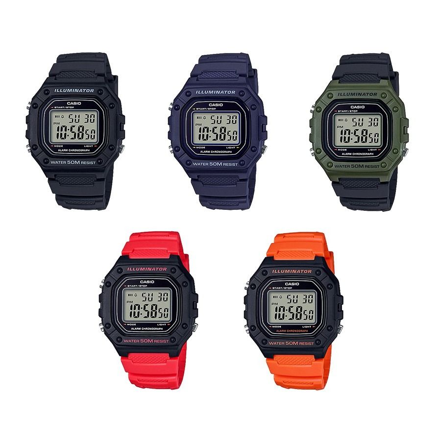 100 Authentic CASIO Sports Digital Watches W218H W219H W59 W735H W737H W800 Series. 1 Year Warranty NT2101