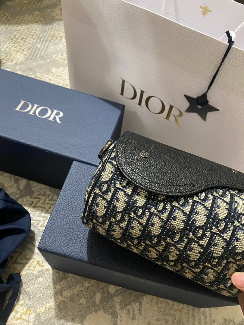100 AUTHENTIC DIOR MINI ROLLER BAG WITH STRAP
