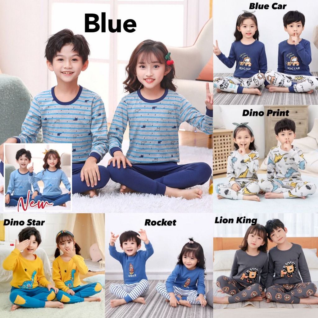 100 Cotton Kids Boys Girls Pyjamas Pajamas Sleepwear Nightwear Babies Kids Babies Kids Fashion on Carousell