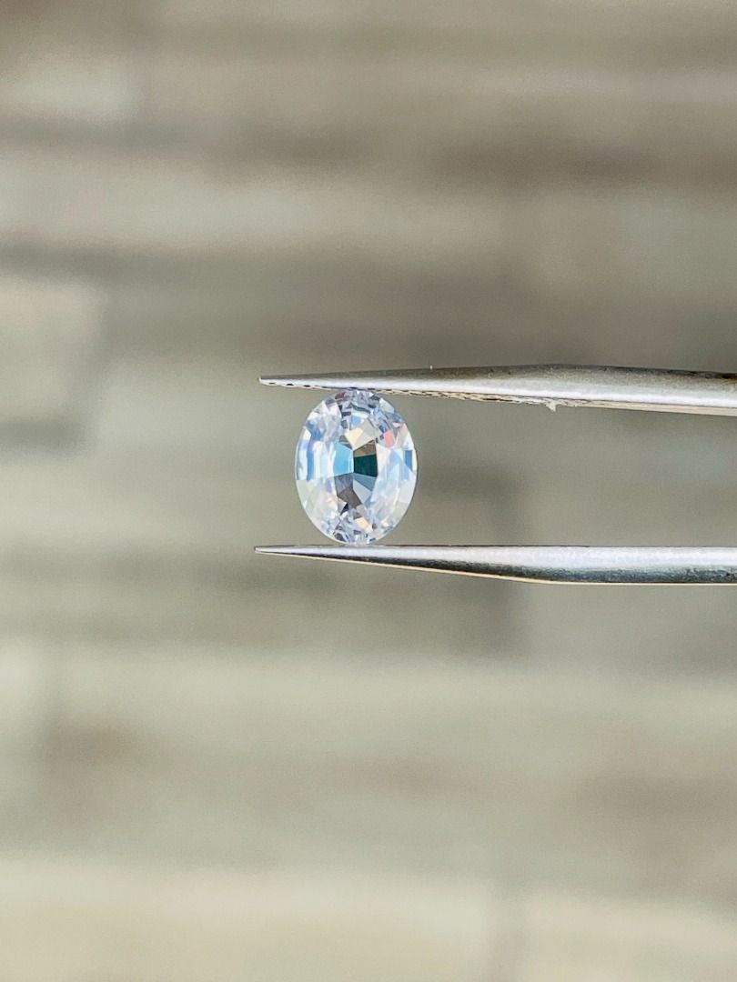 White sale sapphire cloudy