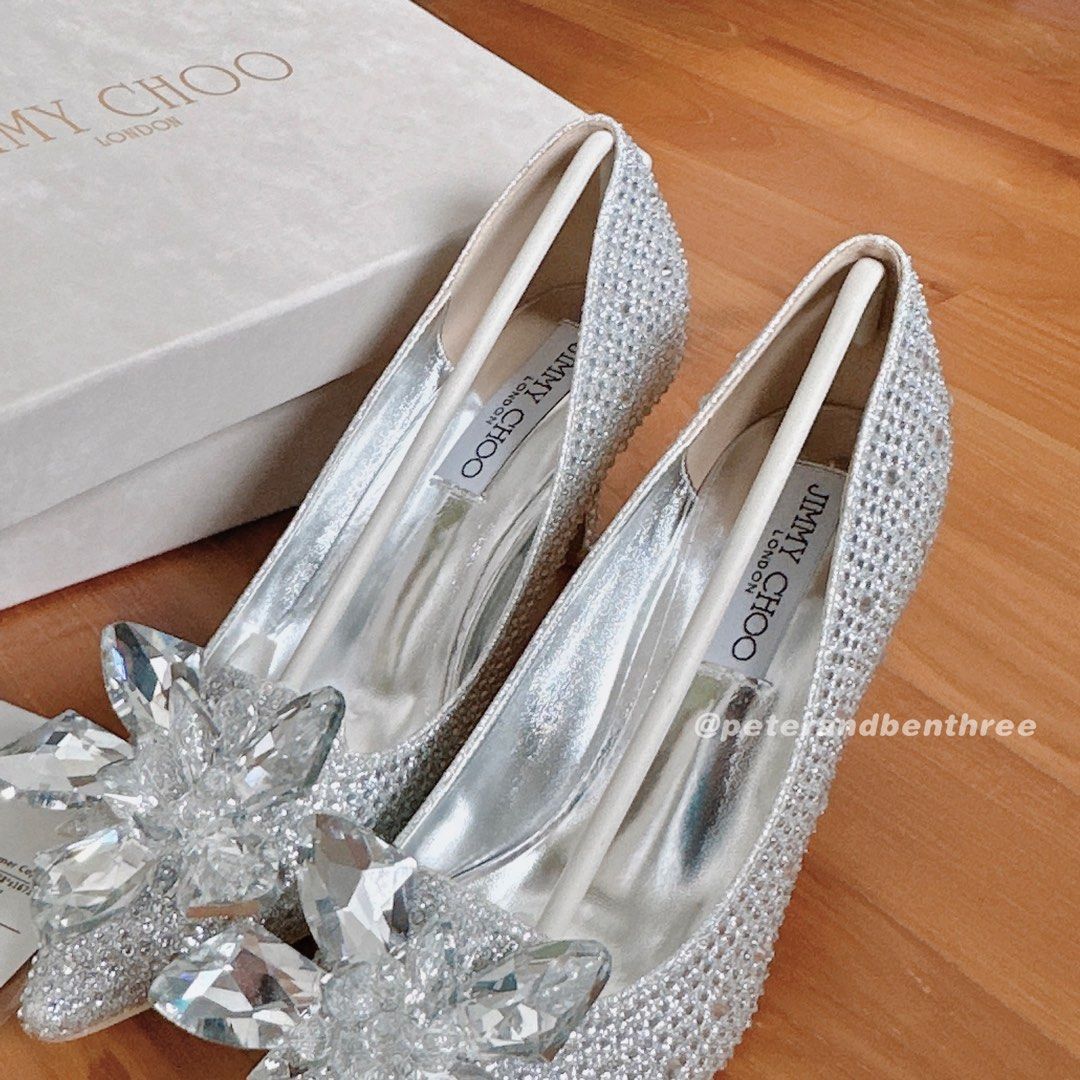 Jimmy choo hotsell crystal shoes cinderella