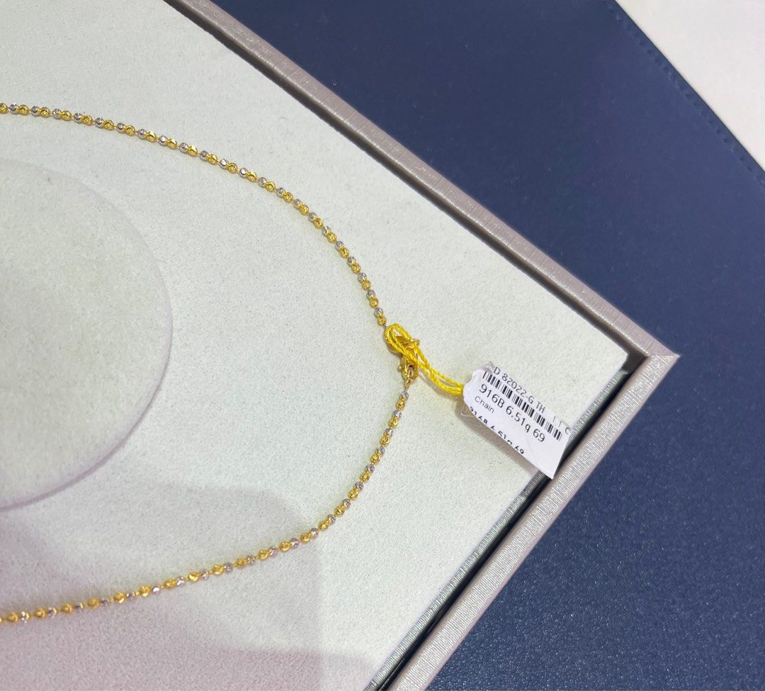 916 gold two tone dainty gold necklace Women s Fashion Jewelry