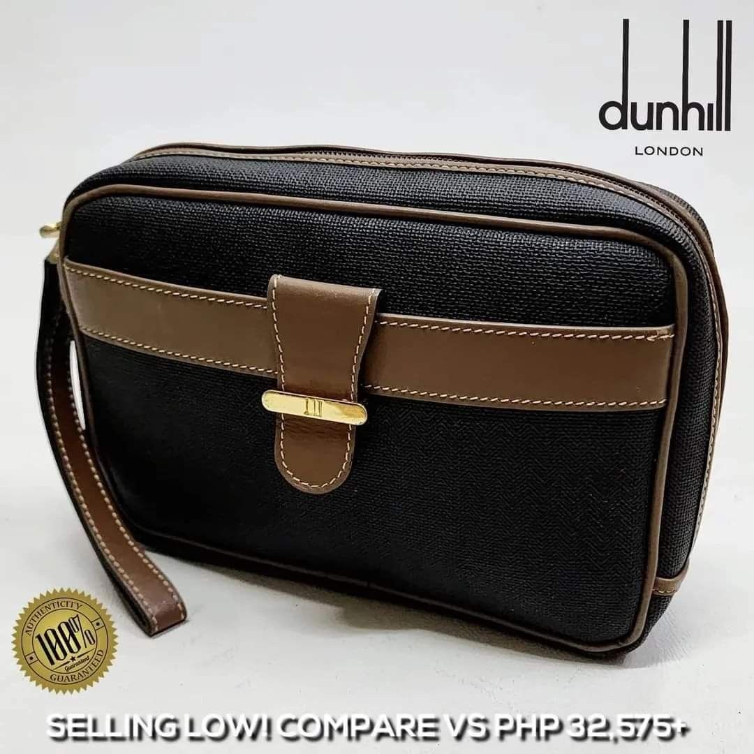 バッグ Dunhill Made in France Canvas Boston Bag Dunhill Dunhill Made in France Canvas Boston Bag Brown Canvas