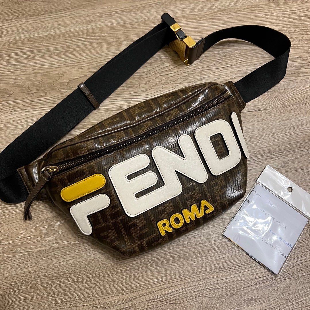 瑞奇二手精品 fendi 腰包 側背 滿版 美品