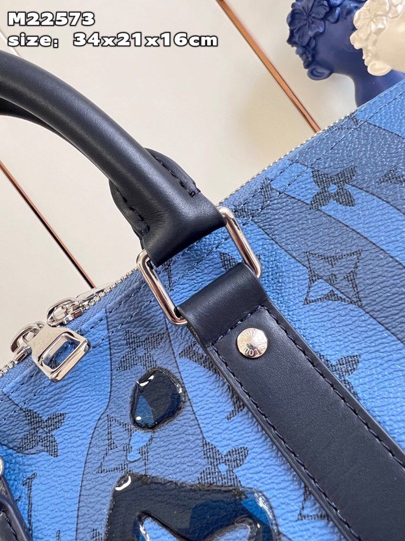 Replica Louis Vuitton Keepall Bandouliere 35 Bag M22573 Blue Fake