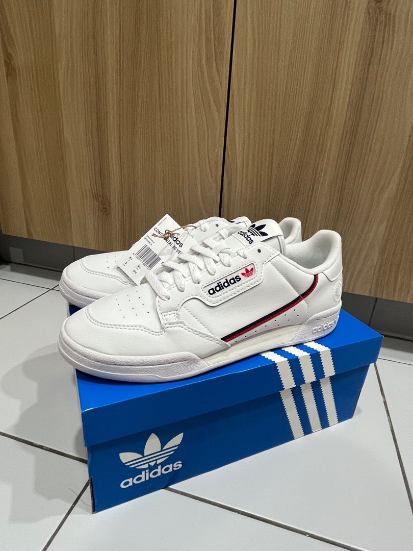 Adidas originals white continental 80 trainers best sale