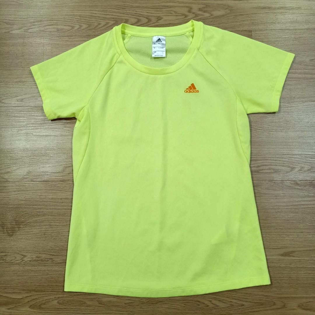 Neon yellow online adidas shirt