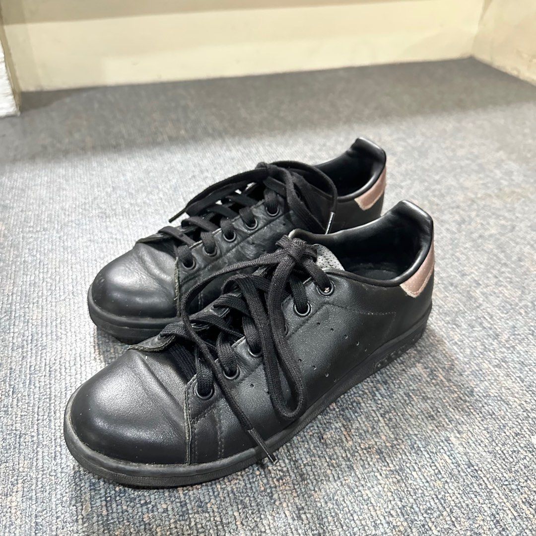 ADIDAS STAN SMITH BLACK ROSE GOLD Women s Fashion Footwear