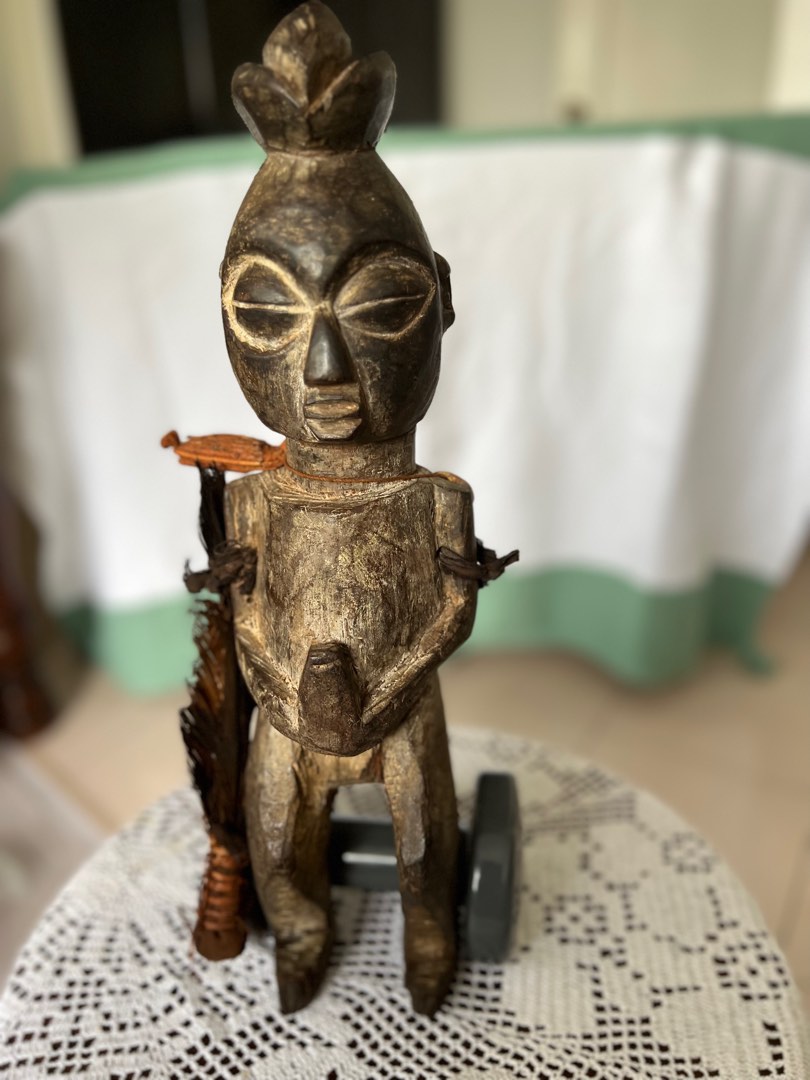 African Fertility God Wooden Statue Hobbies Toys Memorabilia Collectibles Vintage