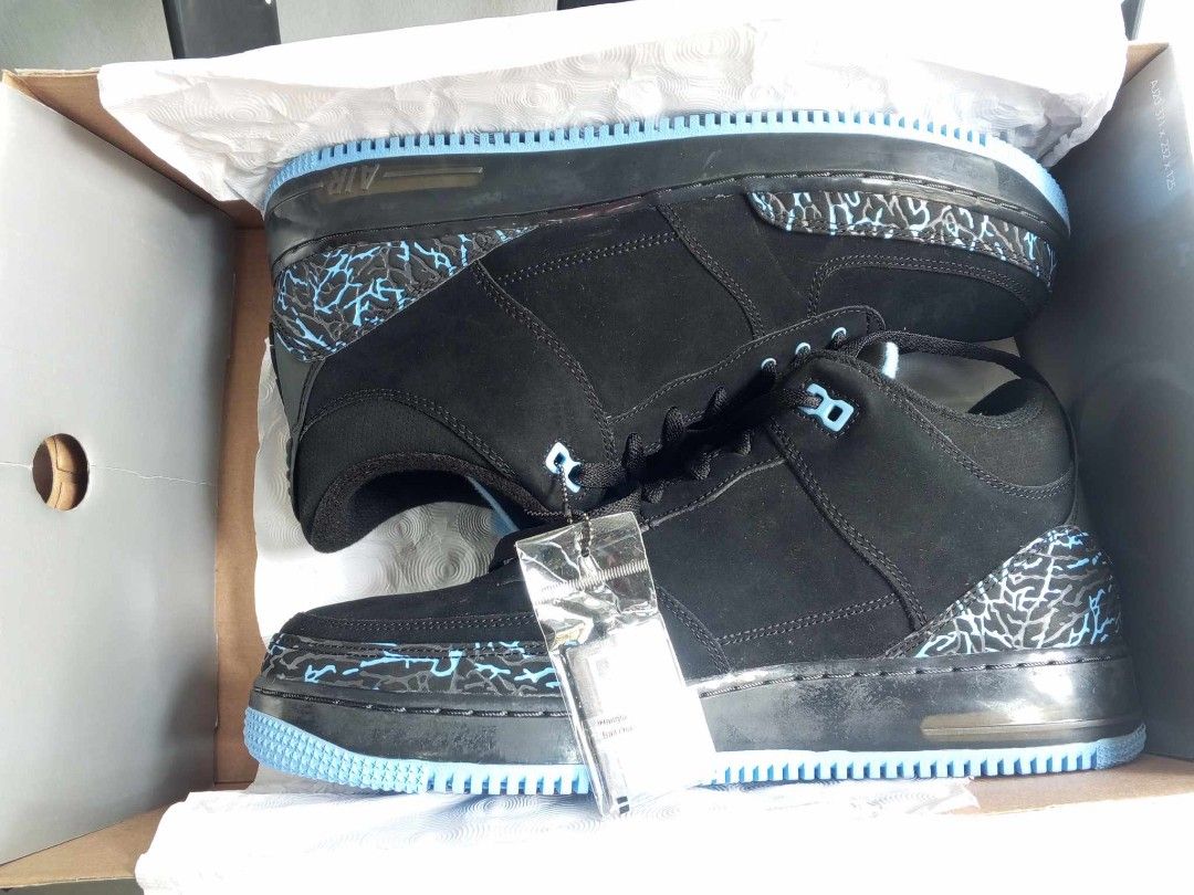 AIR Jordan Fusion 3 Black University Blue Men s Fashion Footwear