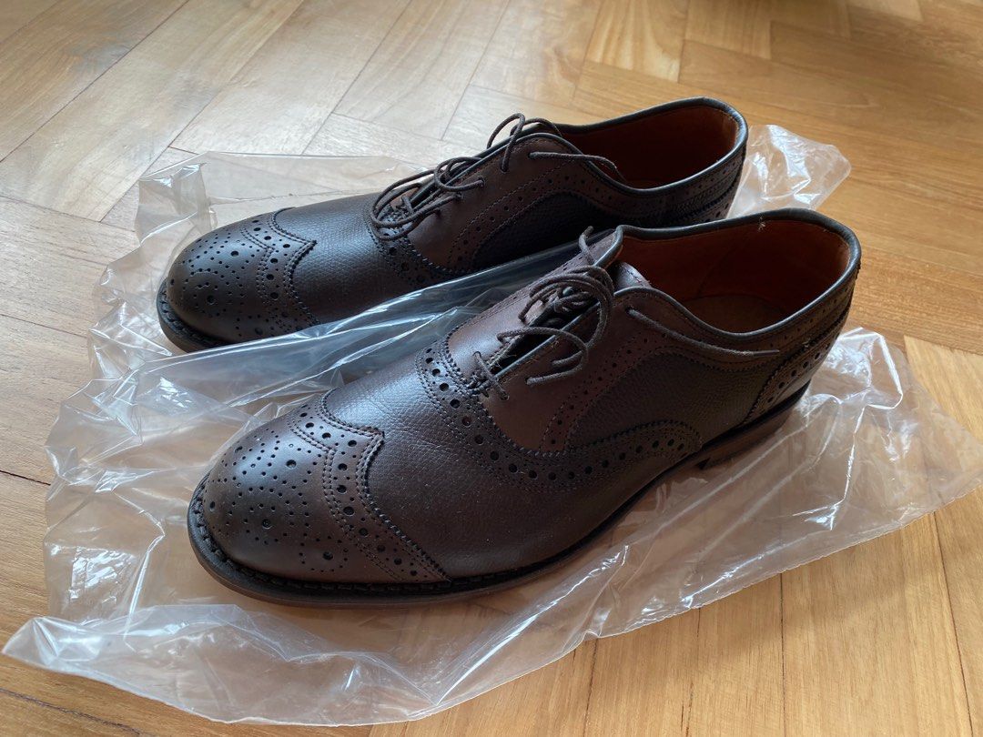 Allen Edmonds Hamptons 6621S Wingtips US7.5D Brown Brown Men s