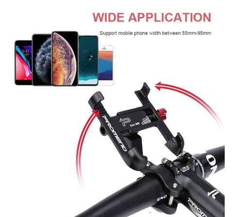 Handlebar Phone Holder Aluminum Alloy Bicycle Phone Mount – SAVA