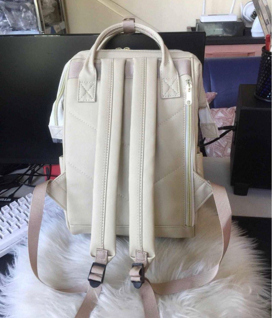 black laptop backpack leather Colins Keirs for Men, 15.6