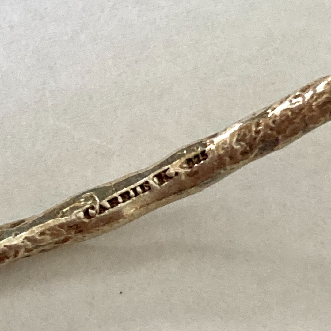 Auth Carrie K Me Knot 925 Sterling Silver Bangles, Luxury