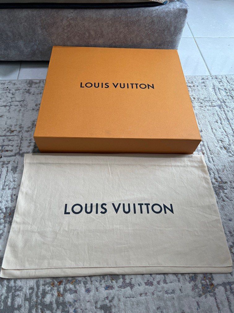 Authentic Louis Vuitton Neverfull dustbag and box, Luxury, Bags & Wallets  on Carousell