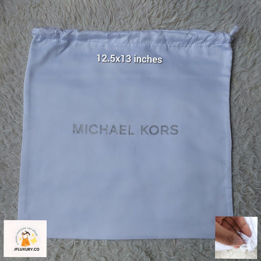 Michael Kors Ivory Drawstring Dust Bag Large Logo 21x21  eBay