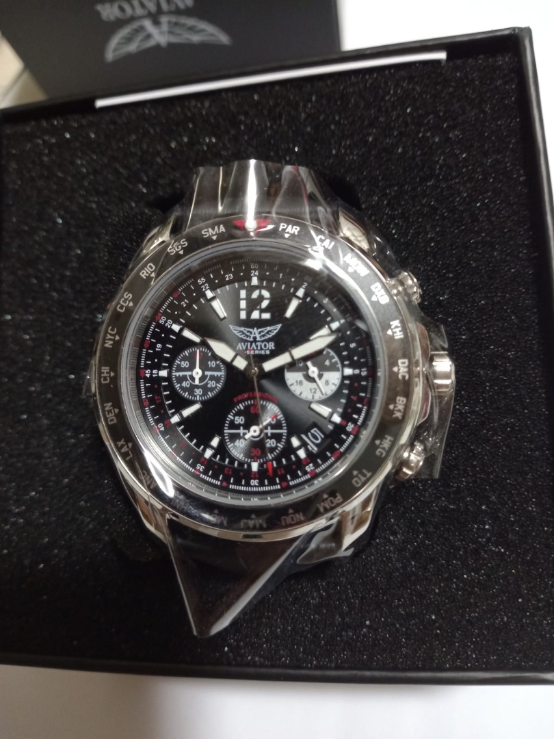 AVIATOR F-SERIES Timepiece GMT Chronograph Watch, Men's Fashion