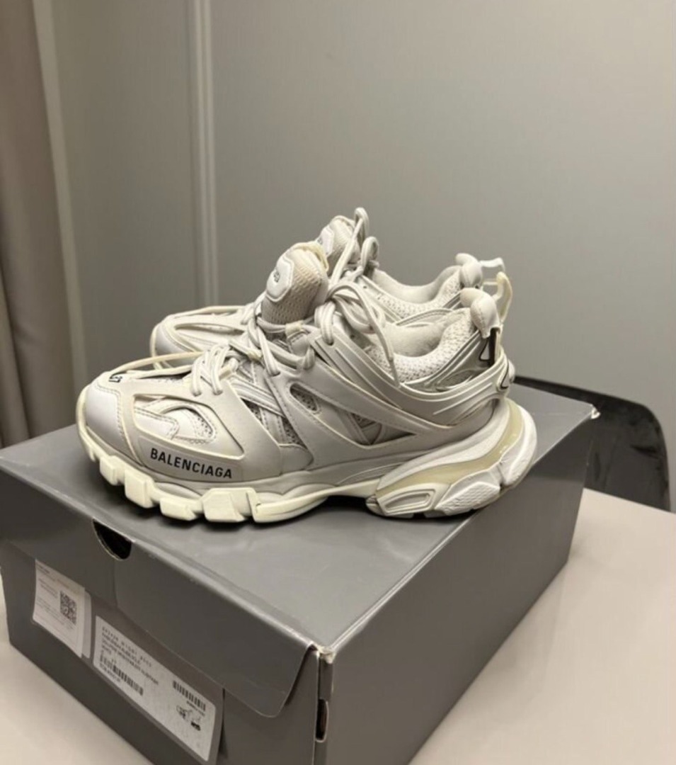 White balenciaga track sneakers cheap