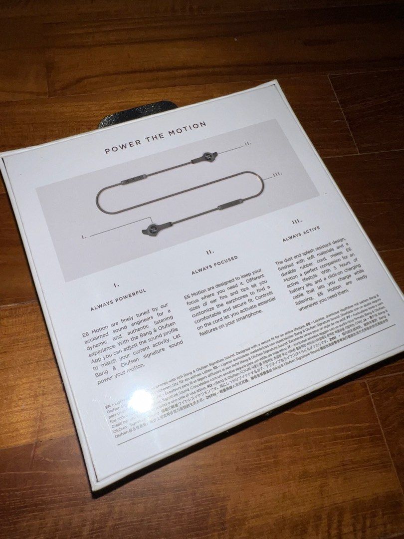 Bang Olufsen E6 Motion Wireless Sports Earbuds Audio Earphones