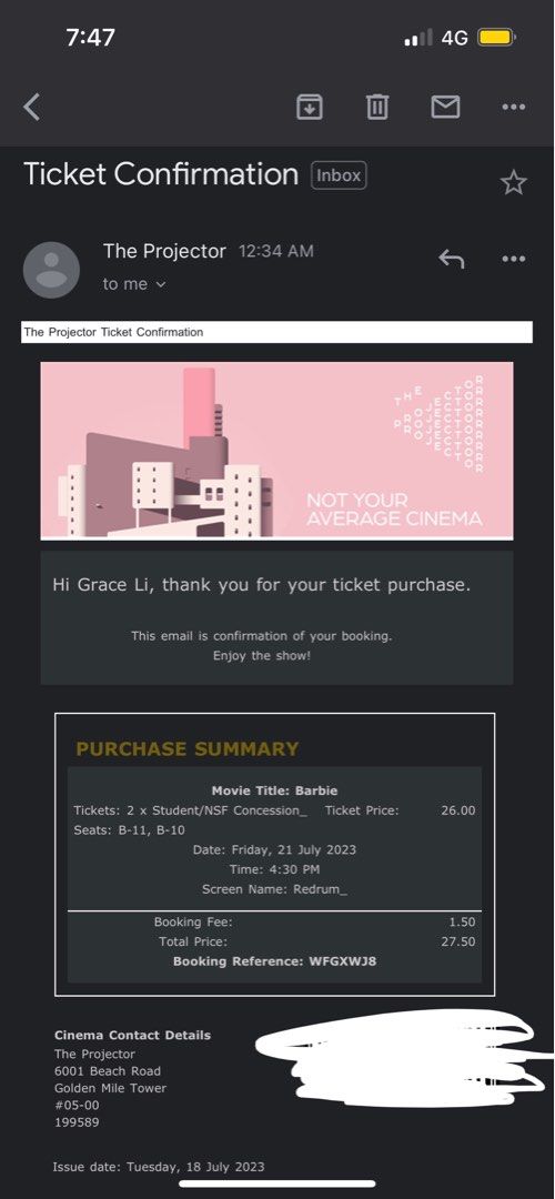 barbie tickets!, Tickets & Vouchers, Event Tickets on Carousell