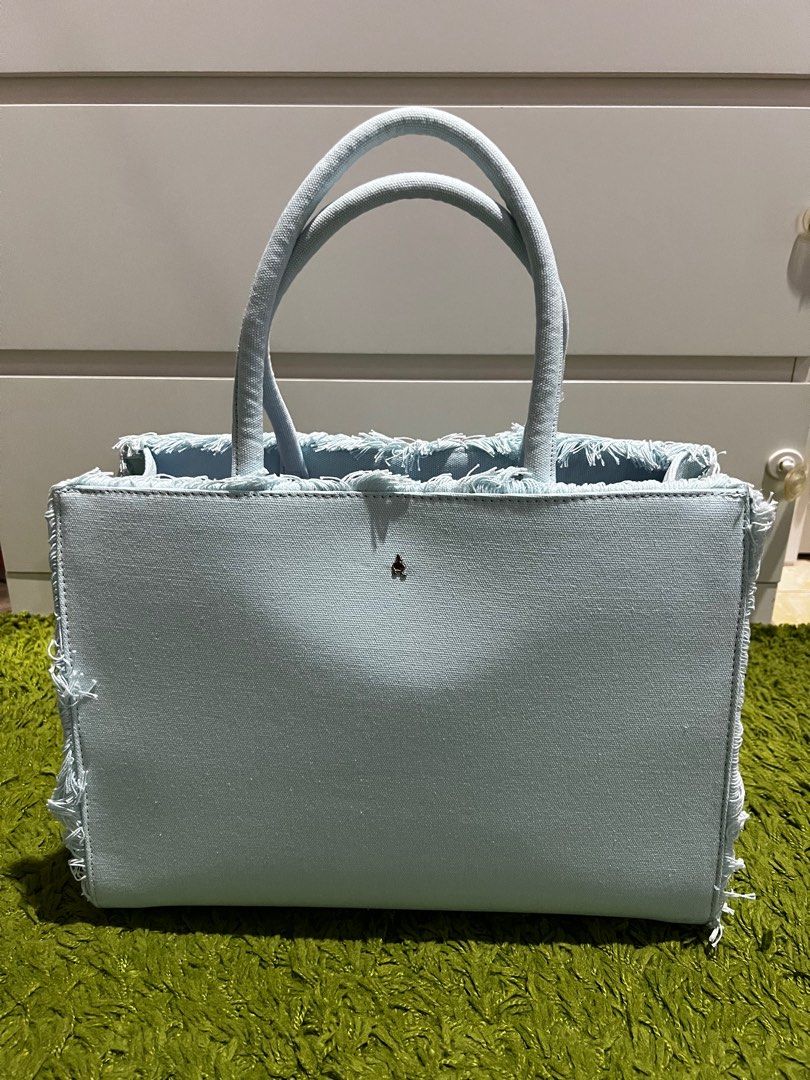 Sam denim large pocket discount tote