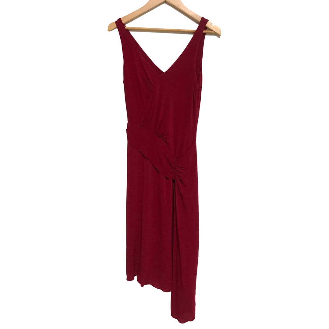 Bcbg outlet maroon dress