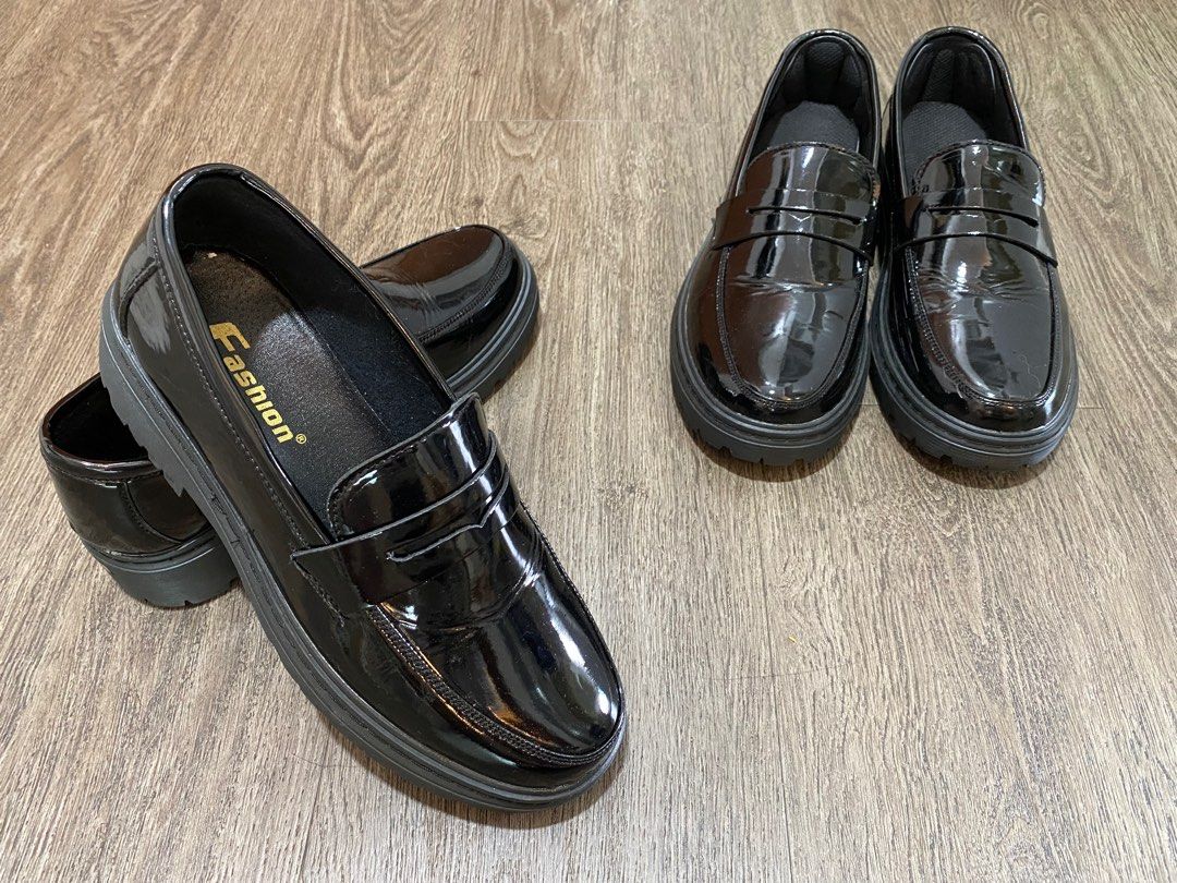 Black Gloss Dress Shoes Men s Fashion Footwear Dress Shoes on