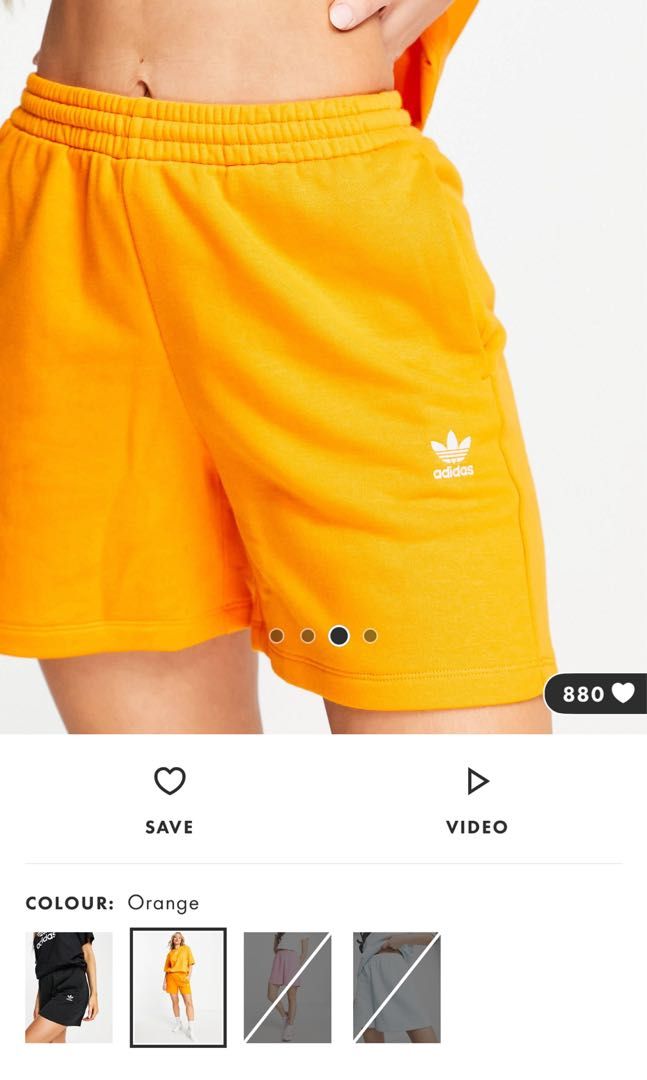 BNWT ADIDAS ORANGE SHORTS Women s Fashion Bottoms Shorts on