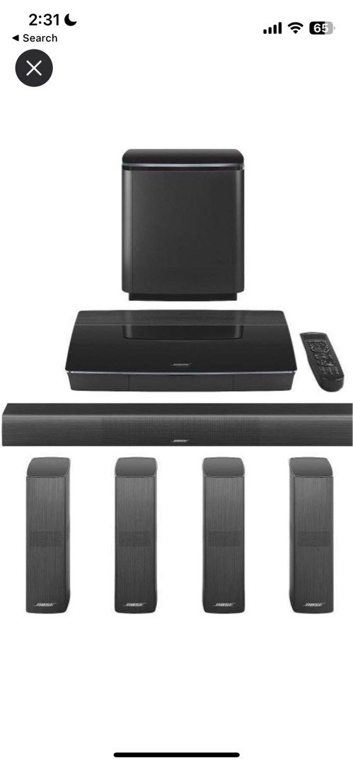 Bose cheap lifestyle 65