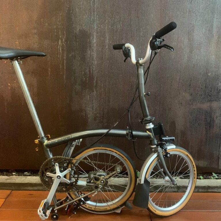 Brompton m6l raw lacquer titanium outlet