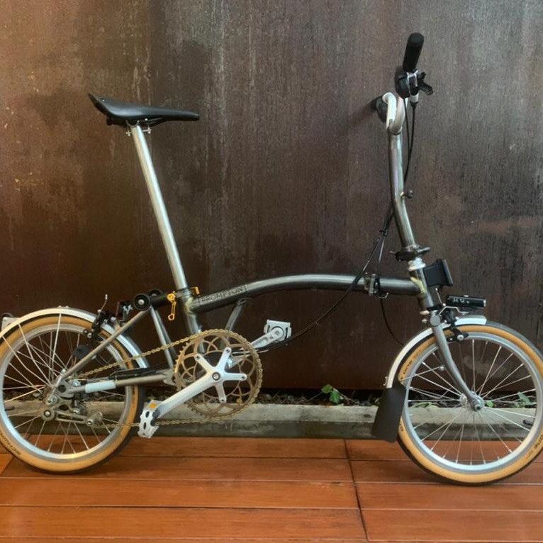 Brompton m6l raw lacquer top titanium