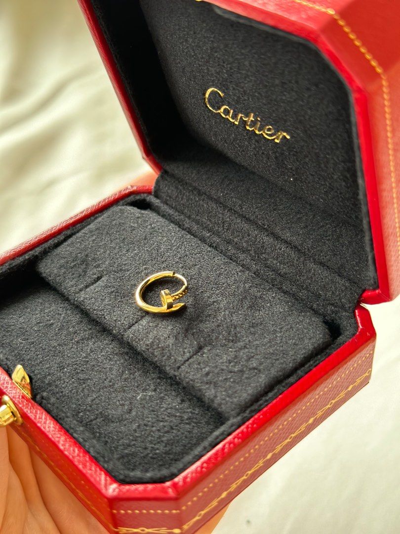 cartier love single earring white gold