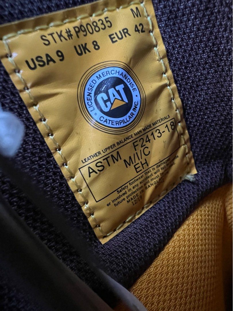 CATERPILLAR SAFETY BOOTS Men s Fashion Footwear Boots on Carousell