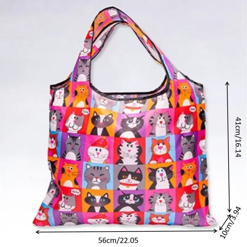 Cats Print Reusable Bag. Women s Fashion Bags Wallets Tote
