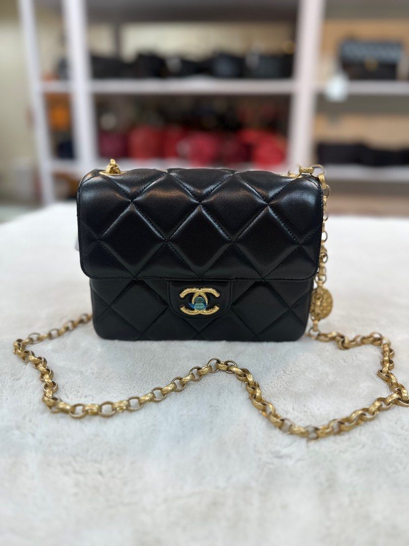 Chanel Classic Mini Square Flap Bag, Luxury, Bags & Wallets On Carousell