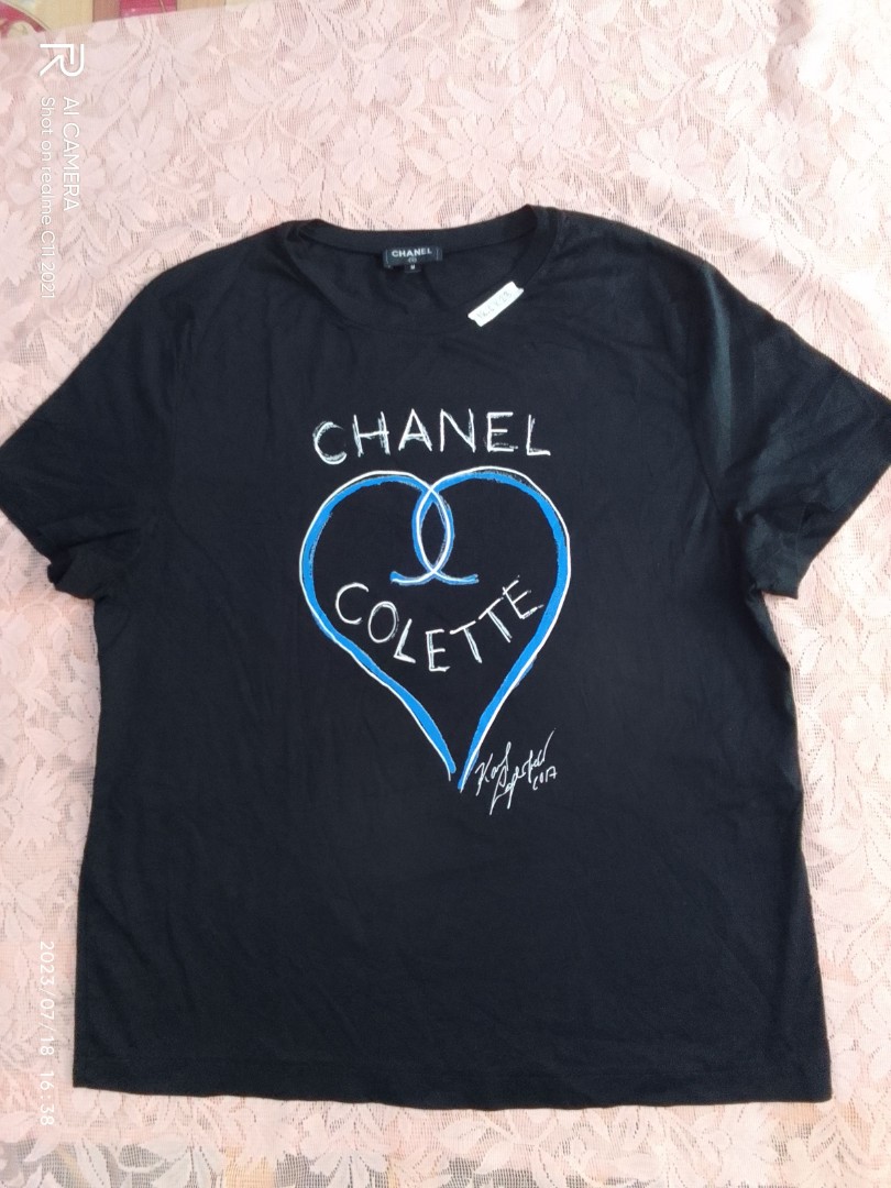 CHANEL COLETTE HEART DESIGN, Women's Fashion, Tops, Blouses on Carousell