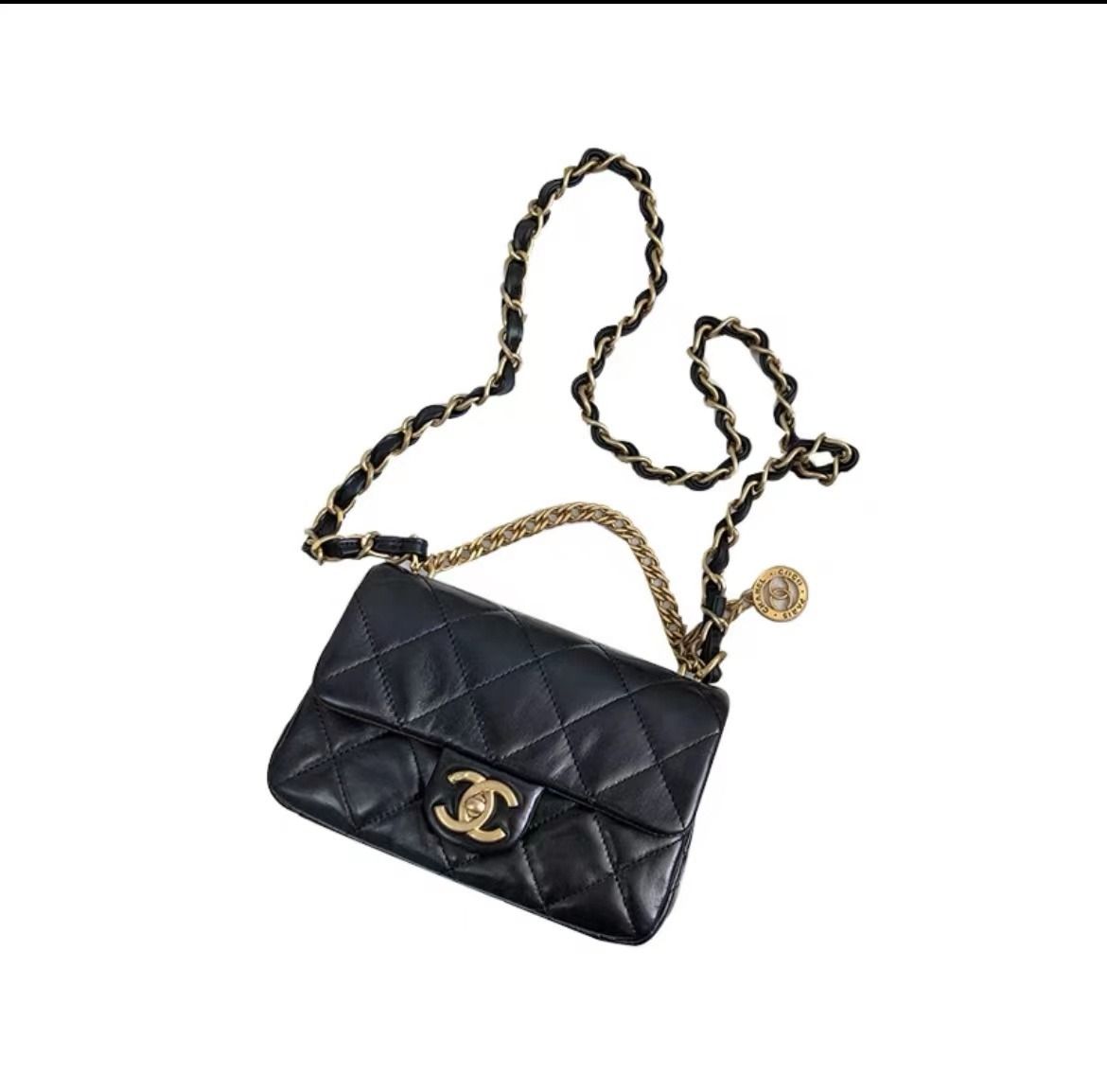 Chanel lambskin crossbody sales