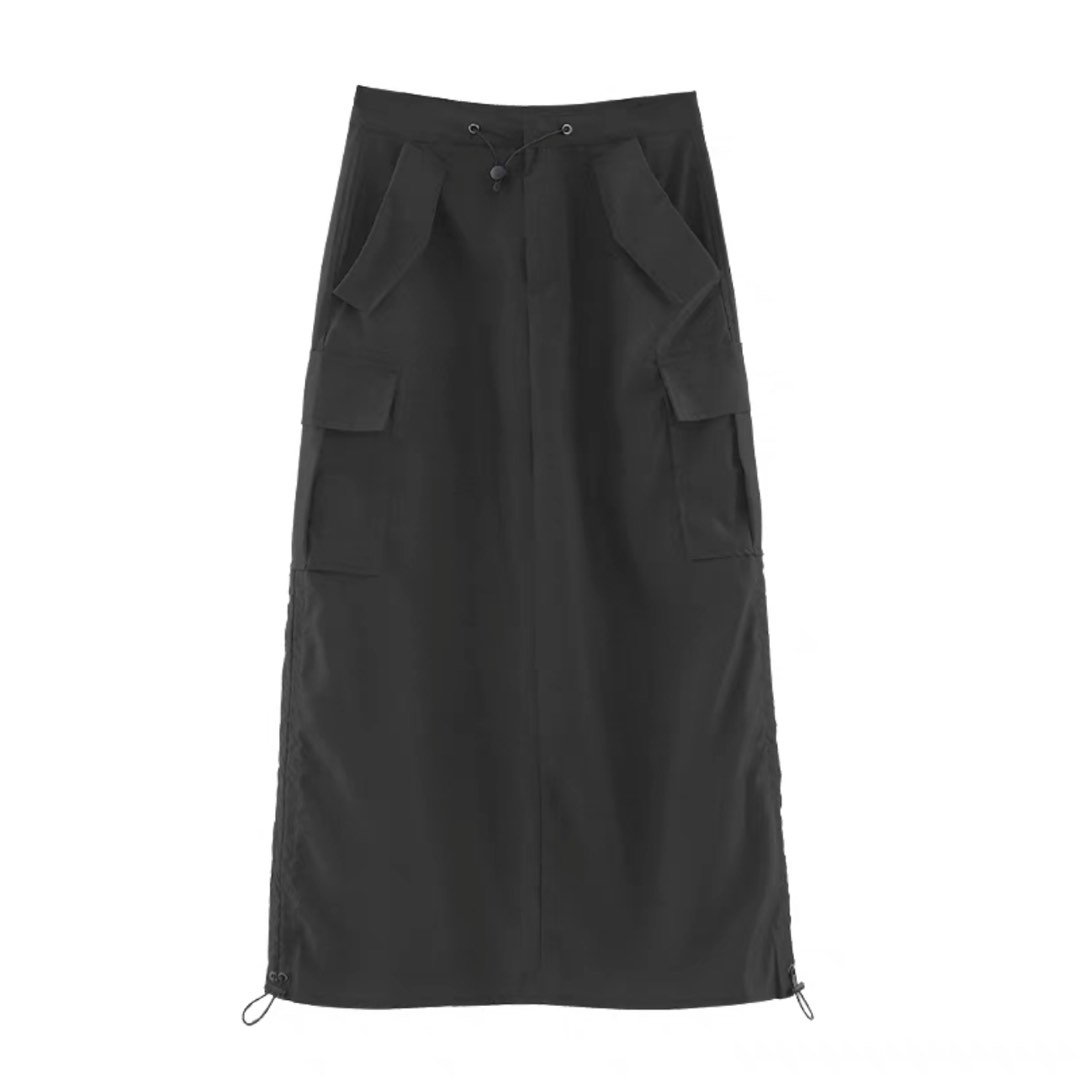 Charcoal Grey Cargo Skirt, Women's Fashion, Bottoms, Skirts on Carousell