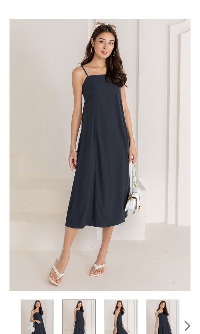 CLAUDETTE DRESS DARK GREY Women s Fashion Dresses Sets