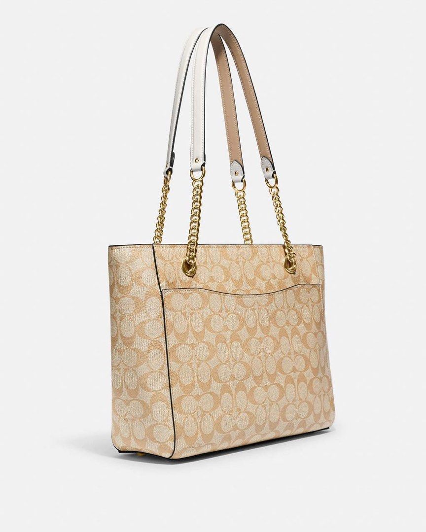 Coach Cammie Shoulder Tote in Signature Khaki Luxury Bags