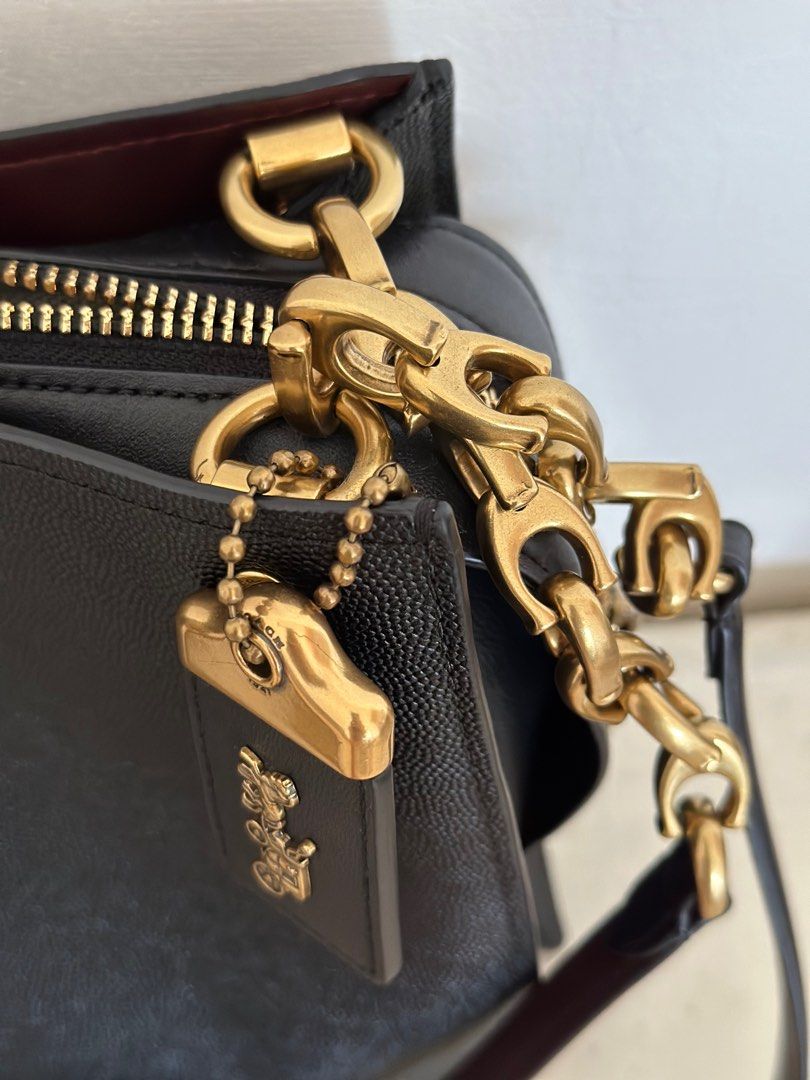 Coach Rogue Shoulder Bag Black on Carousell